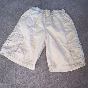 Boys khaki shorts.